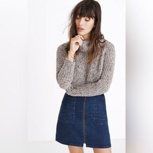 Madewell Denim Utility Zip Skirt size 25